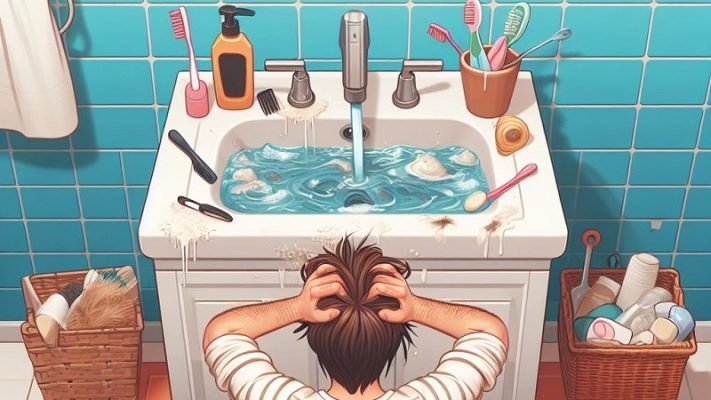 Dealing with a Stubborn Clog in Your Bathroom Sink