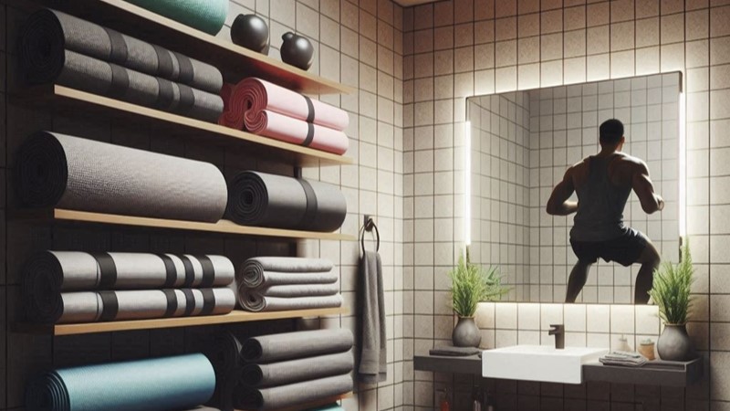 Turning Your Bathroom into a Mini Workout Studio 1 Turning Your Bathroom into a Mini Workout Studio