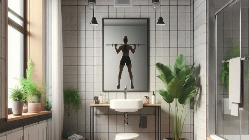 Turning Your Bathroom into a Mini Workout Studio 2 Mini Workout Studio
