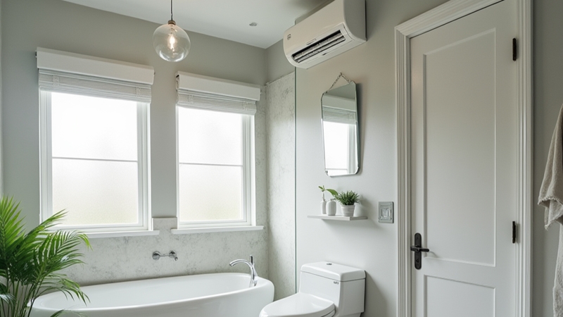 Air Conditioning in Small Bathrooms 2 Exhaust Fans with Built-in Air Conditioning