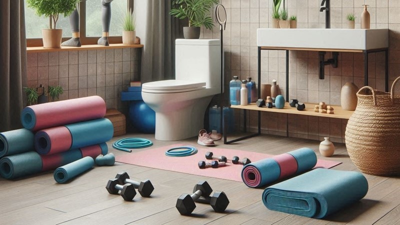 Turning Your Bathroom into a Mini Workout Studio 3 Bathroom