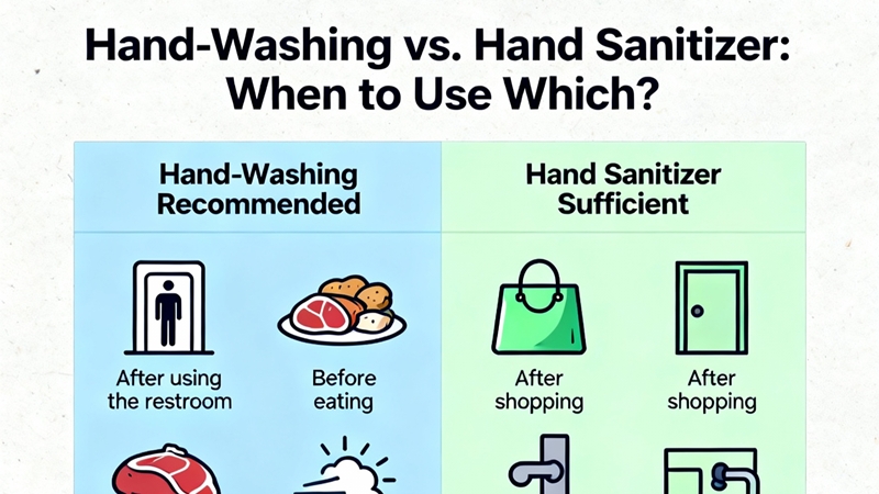 Hand-Washing vs. Hand Sanitizer: When to Use Each