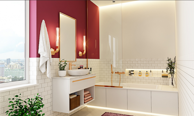 Perk Up Your Bathroom With These Red Bathroom Ideas