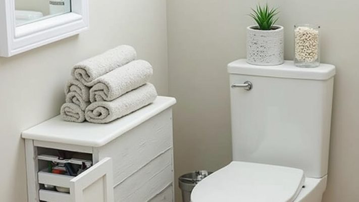 Utilizing Over-the-Toilet Storage for Extra Space